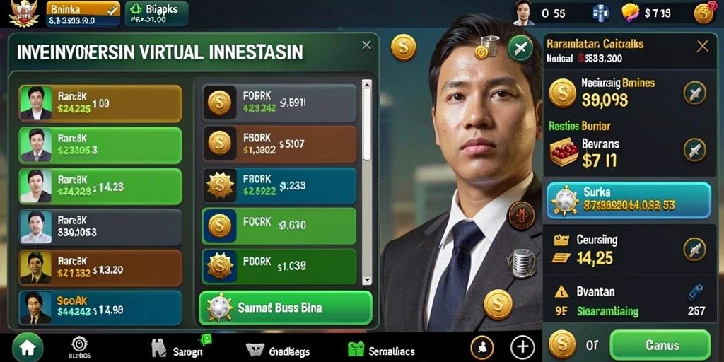 Tampilan karakter unik dalam game 9N9N.