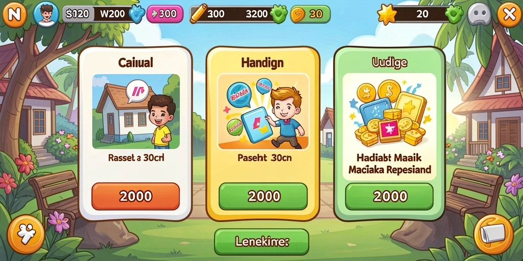 Screenshot aplikasi DEWAPG menunjukkan grafik yang memukau.