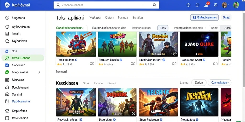 Screenshot menunjukkan grafis yang menawan dalam permainan.