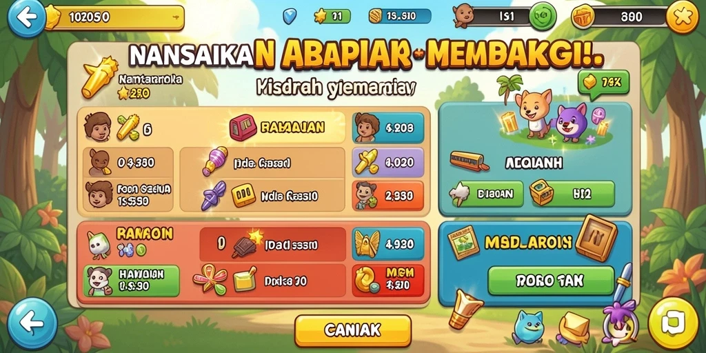 Tangkapan layar menunjukkan karakter utama dalam aksi melawan monster.
