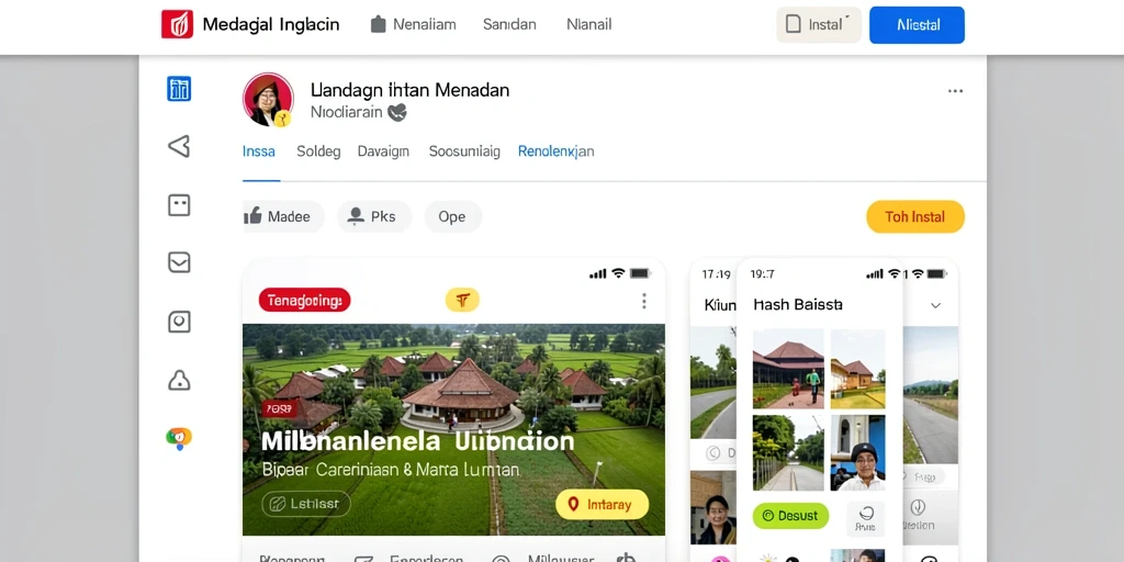 Tampilan awal yang menarik dan intuitif.