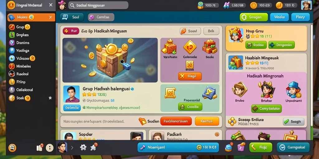 Tampilan antarmuka pengguna yang menarik dan intuitif.