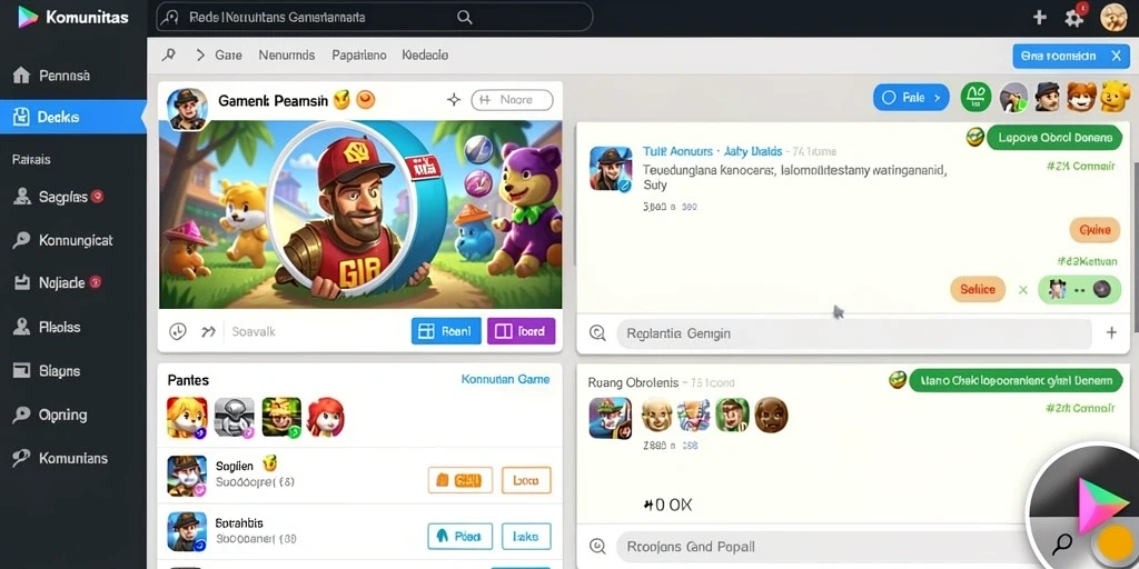 Gambaran karakter utama dalam aksi petualangan.